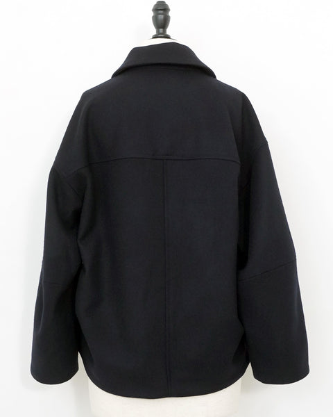 画像をギャラリービューアに読み込む, ZIPUPウールショートコート (Japan Fabric)【540】