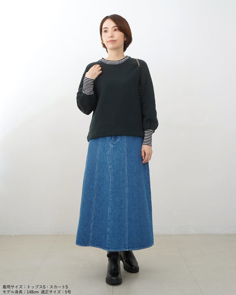 画像をギャラリービューアに読み込む, ストライプリブスウェット【555】