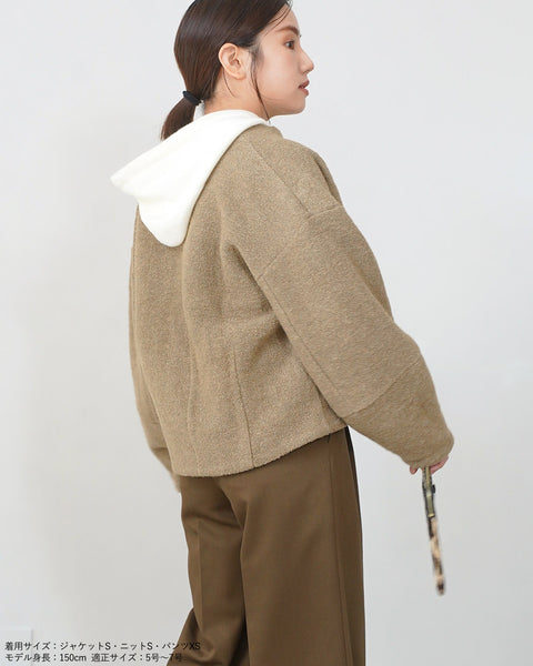 画像をギャラリービューアに読み込む, コンパクトニットフーディ【553】