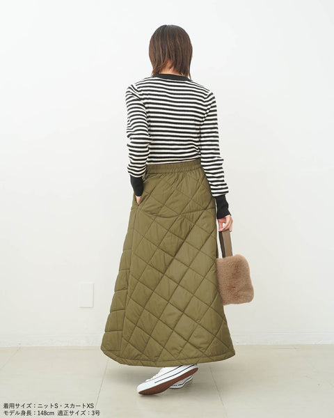 画像をギャラリービューアに読み込む, キルティングフレアスカート【569】