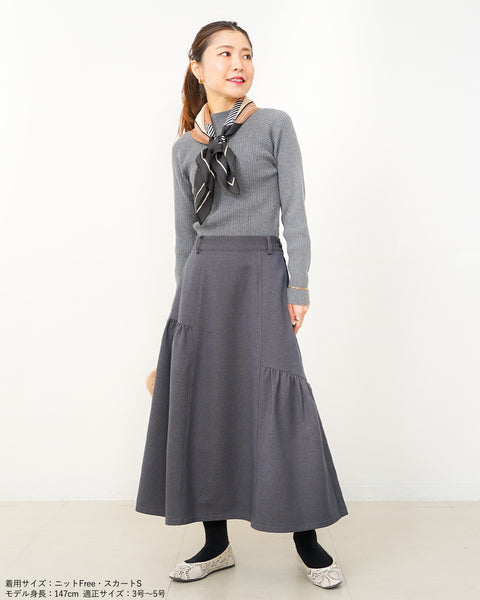 画像をギャラリービューアに読み込む, アシンメトリーギャザースカート【589】