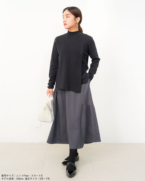 画像をギャラリービューアに読み込む, アシンメトリーギャザースカート【589】