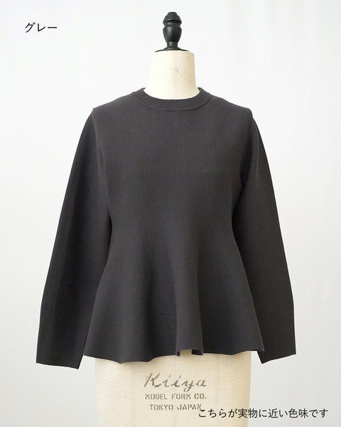 画像をギャラリービューアに読み込む, ペプラムフォルムニット【635】