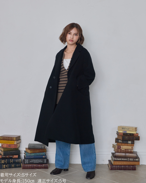 低身長向けアウター/低身長向けコート/小柄アウター/小柄コート/アウター/コート/低身長/2025AW/ウールコート/国産上質生地