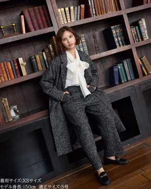 低身長向けアウター/低身長向けコート/小柄アウター/小柄コート/アウター/コート/低身長/2025AW/ウールコート/国産上質生地