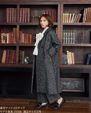 低身長向けアウター/低身長向けコート/小柄アウター/小柄コート/アウター/コート/低身長/2025AW/ウールコート/国産上質生地