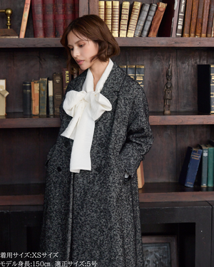 低身長向けアウター/低身長向けコート/小柄アウター/小柄コート/アウター/コート/低身長/2025AW/ウールコート/国産上質生地