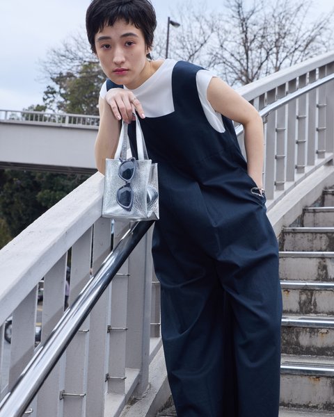 画像をギャラリービューアに読み込む, 低身長パンツ/低身長用ボトム/ボトム/リネンオーバーオール/小柄用/XSサイズ/SSサイズ/147㎝/低身長ブランド/低身長ハイウエストパンツ