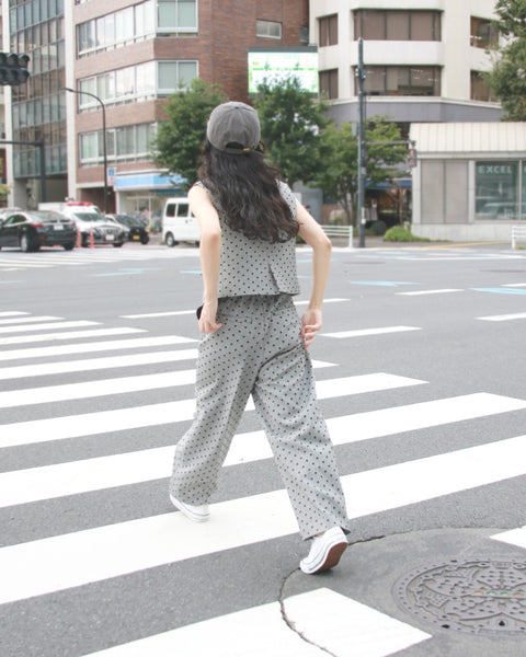 画像をギャラリービューアに読み込む, 低身長パンツ/低身長用ボトム/ボトム/チェックパンツ/小柄用/XSサイズ/SSサイズ/147㎝/低身長ブランド/低身長花柄パンツ/花柄パンツ/小柄セットアップ