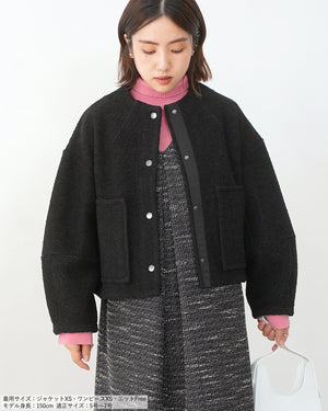 ノーカラーライトジャケット【566】