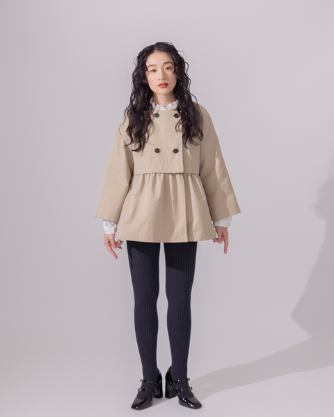 画像をギャラリービューアに読み込む, 低身長向けアウター/低身長向けコート/小柄アウター/小柄コート/アウター/コート/低身長/2025S/小柄スプリングコート/スプリングコート/トレンチコート/春コート/小柄春コート/低身長ブランド/小柄ブランド