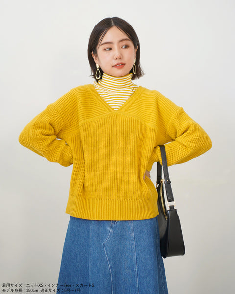 画像をギャラリービューアに読み込む, バックテープざっくりニット【532】