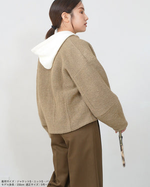 ノーカラーライトジャケット【566】