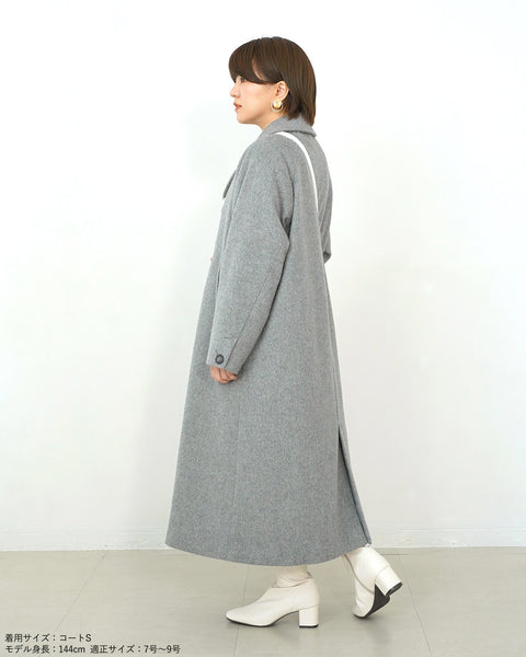 画像をギャラリービューアに読み込む, ウールチェスターロングコート(Japan Fabric)【543】