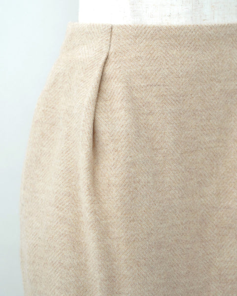 画像をギャラリービューアに読み込む, ヘリンボーンウールスカート(Japan Fabric)【567】