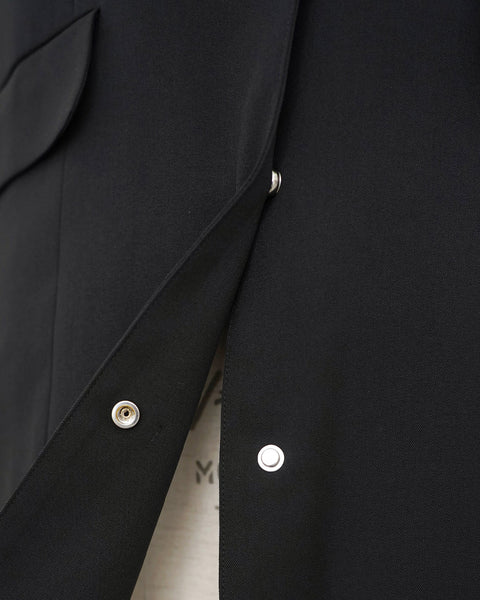 画像をギャラリービューアに読み込む, ノーカラーセミロングジレ(ブラック・ベージュのみセットアップ可能)【523】