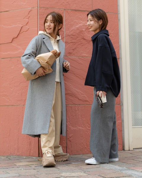 画像をギャラリービューアに読み込む, ウールストレートパンツ(Japan Fabric)【557】