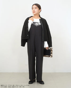 ノーカラーライトジャケット【566】