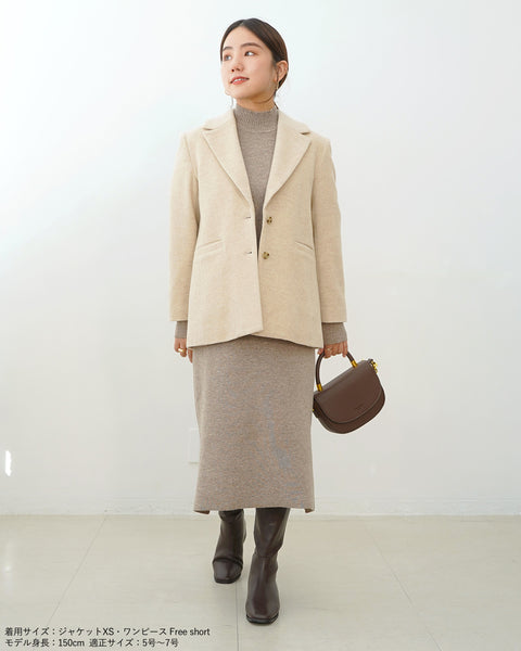 画像をギャラリービューアに読み込む, 低身長ワンピース/低身長用/小柄ワンピース/小柄用/147㎝/SSサイス/XSサイズ/ワンピース/低身長用ニットワンピース/お直し不要ワンピース/ニットワンピース