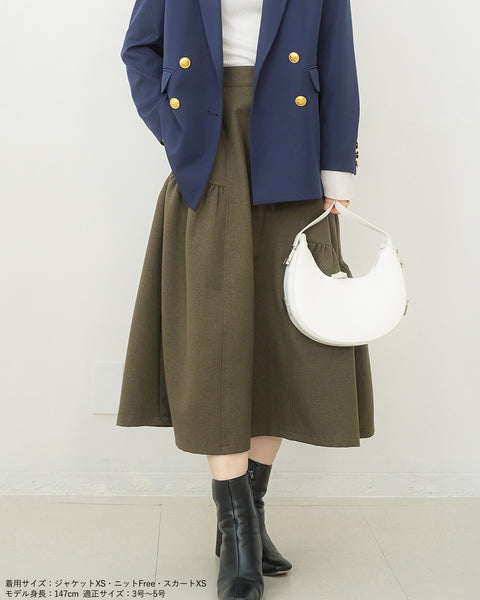 画像をギャラリービューアに読み込む, アシンメトリーギャザースカート【589】