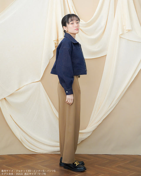 画像をギャラリービューアに読み込む, 低身長ジャケット/小柄ジャケット/低身長アウター/お直しいらず/低身長用/小柄用/低身長用羽織/デニム/小柄デニム/低身長デニム/デニムジャケット/小柄デニムジャケット