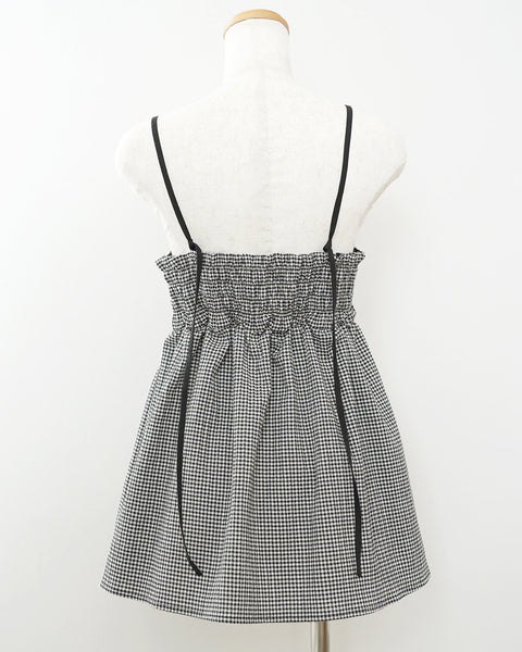 画像をギャラリービューアに読み込む, ギンガムキャミソールビスチェ【640】