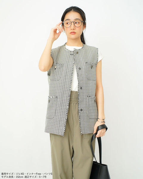 画像をギャラリービューアに読み込む, ツイードジレ【657】