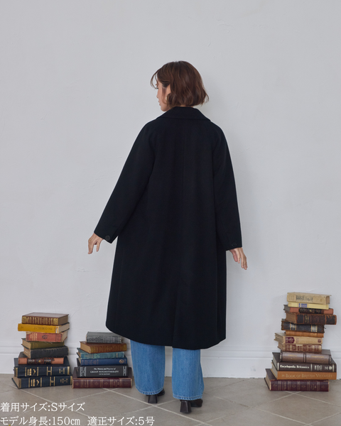 画像をギャラリービューアに読み込む, 低身長向けアウター/低身長向けコート/小柄アウター/小柄コート/アウター/コート/低身長/2025AW/ウールコート/国産上質生地