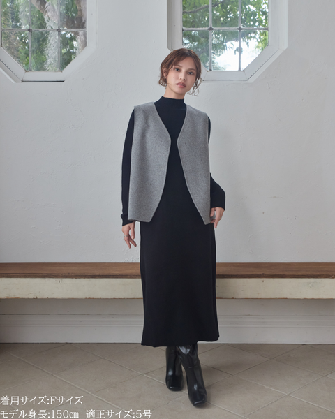 画像をギャラリービューアに読み込む, 低身長向けアウター/低身長向けコート/小柄アウター/小柄コート/アウター/コート/低身長/2025AW/ウールコート/国産上質生地/カシミヤ混