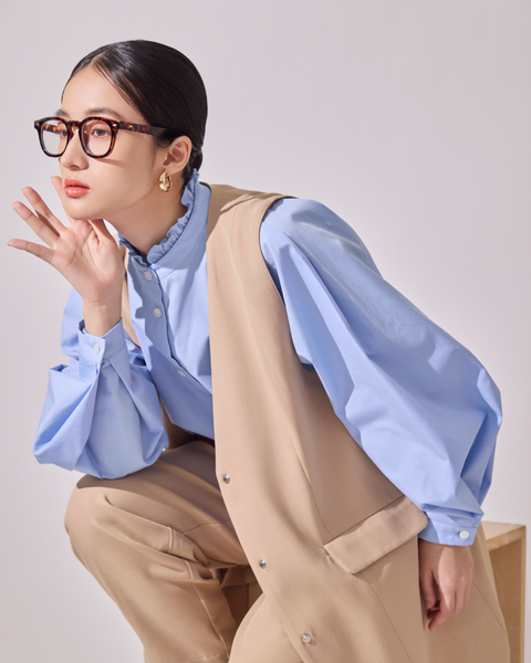 画像をギャラリービューアに読み込む, ノーカラーセミロングジレ(ブラック・ベージュのみセットアップ可能)【523】