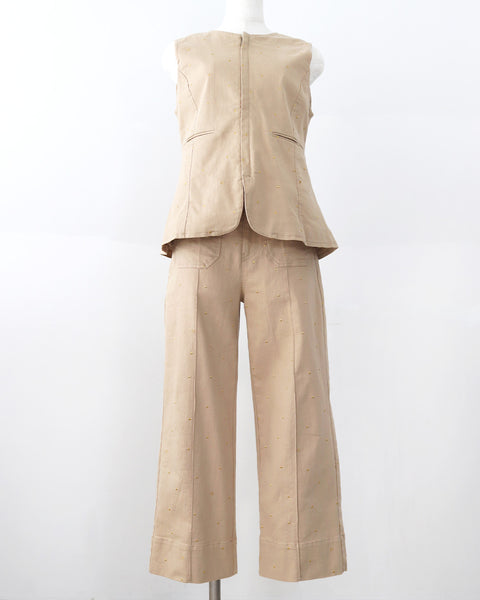 画像をギャラリービューアに読み込む, 低身長用パンツ/小柄用/低身長/小柄セットセットアップ/デニム/低身長ブランド/小柄ブランド/デニムパンツ/小柄デニム/小柄パンツ/デザインパンツ/韓国/デニムセットアップ/チノセットアップ/チノパンツ/ハート刺繍/刺繍デニム/刺繍パンツ