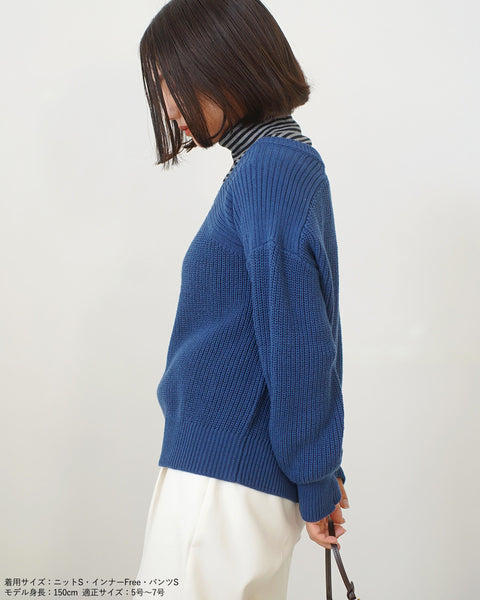 画像をギャラリービューアに読み込む, バックテープざっくりニット【532】