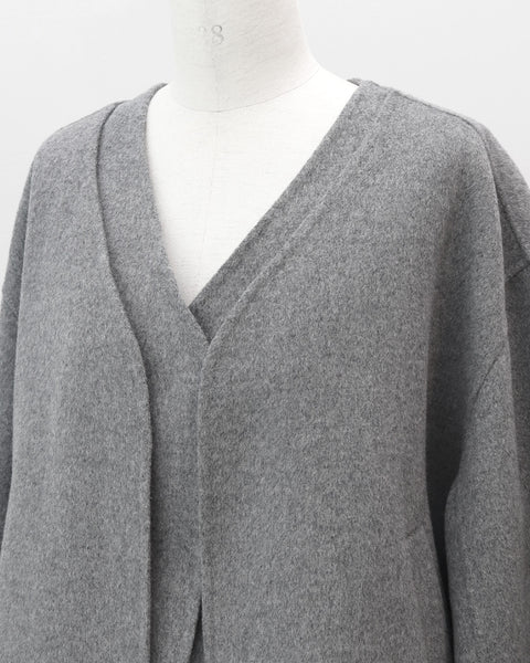 画像をギャラリービューアに読み込む, カシミヤ混リバーレイヤードコート(Japan Fabric)【808】