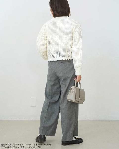 画像をギャラリービューアに読み込む, クロシェットニットカーディガン【556】