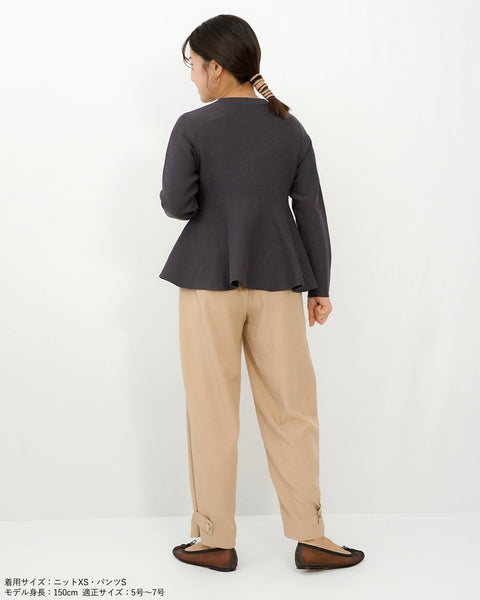 画像をギャラリービューアに読み込む, ペプラムフォルムニット【635】