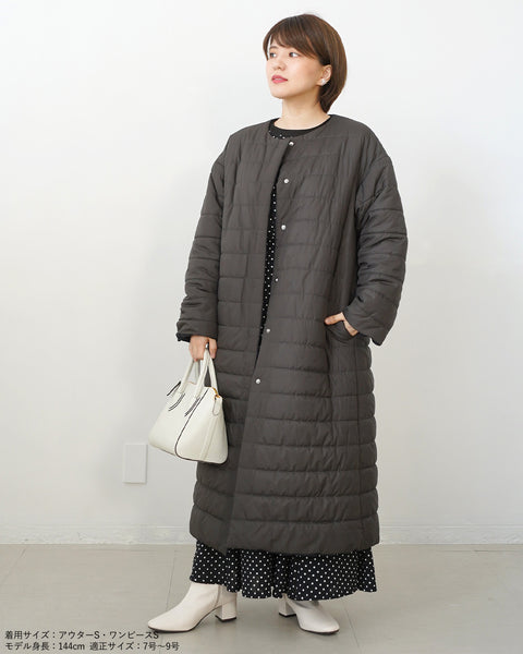 画像をギャラリービューアに読み込む, マフラー付きリバーシブル中綿コート【562】