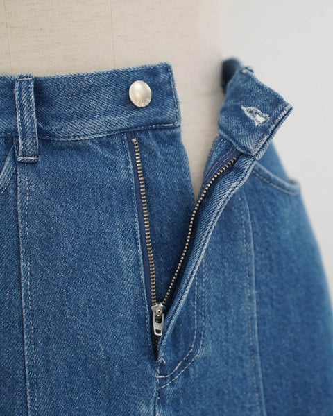 画像をギャラリービューアに読み込む, ビンテージデニムフレアスカート【527】