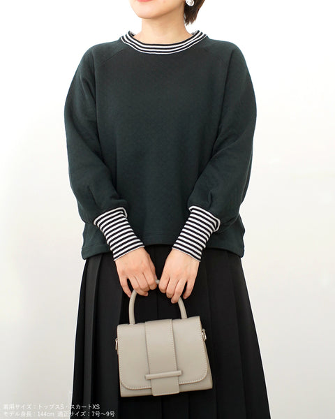 画像をギャラリービューアに読み込む, ストライプリブスウェット【555】