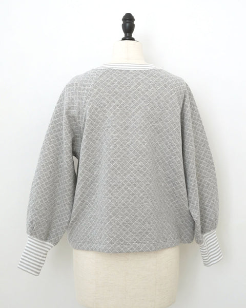 画像をギャラリービューアに読み込む, ストライプリブスウェット【555】