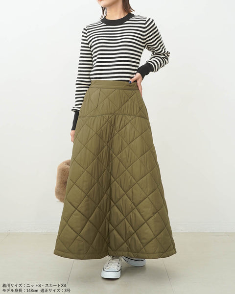 画像をギャラリービューアに読み込む, キルティングフレアスカート【569】