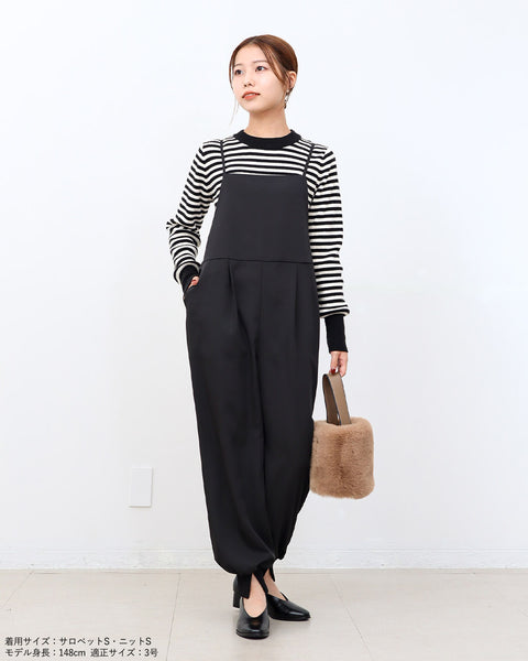 画像をギャラリービューアに読み込む, 裾スリットジョガーサロペット【426】