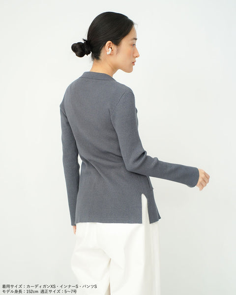 画像をギャラリービューアに読み込む, ラペルカーディガン【643】