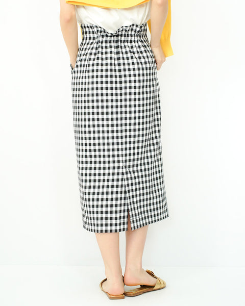 画像をギャラリービューアに読み込む, ギンガムIラインスカート【658】