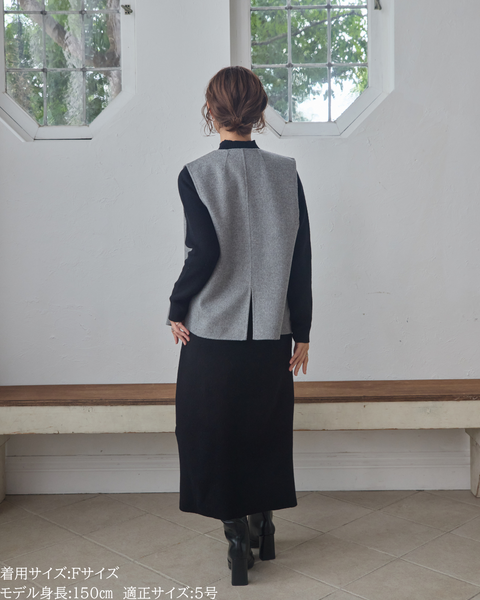 画像をギャラリービューアに読み込む, 低身長向けアウター/低身長向けコート/小柄アウター/小柄コート/アウター/コート/低身長/2025AW/ウールコート/国産上質生地/カシミヤ混