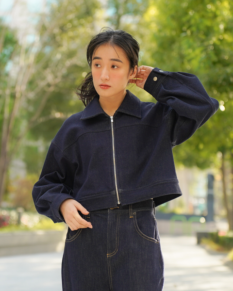 画像をギャラリービューアに読み込む, 低身長ジャケット/小柄ジャケット/低身長アウター/お直しいらず/低身長用/小柄用/低身長用羽織/デニム/小柄デニム/低身長デニム/デニムジャケット/小柄デニムジャケット