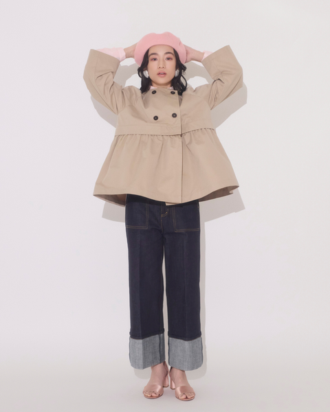 画像をギャラリービューアに読み込む, 低身長向けアウター/低身長向けコート/小柄アウター/小柄コート/アウター/コート/低身長/2025S/小柄スプリングコート/スプリングコート/トレンチコート/春コート/小柄春コート/低身長ブランド/小柄ブランド