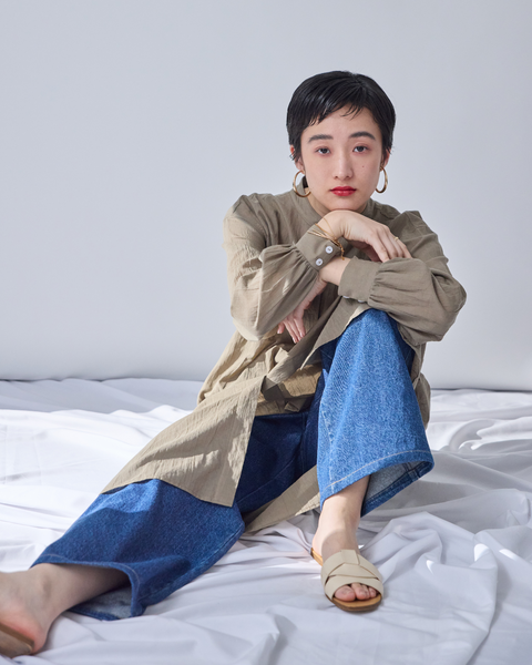 画像をギャラリービューアに読み込む, 小柄ワンピース/低身長ワンピース/こコットンワンピース/低身長シャツワンピース