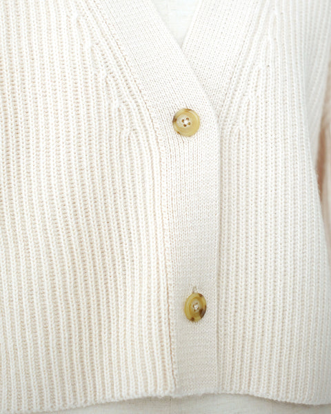 画像をギャラリービューアに読み込む, 袖シャギーVネックカーディガン【618】