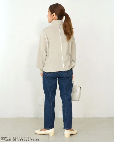 画像をギャラリービューアに読み込む, ハーフZIPニットソー【535】