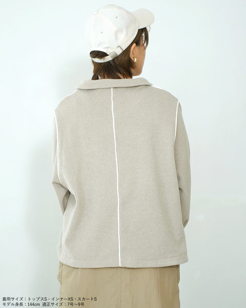 画像をギャラリービューアに読み込む, ハーフZIPニットソー【535】